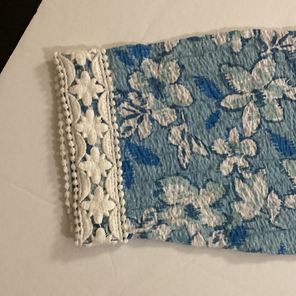 Cathy Daniels tunic floral blouse size Size L. 3/4 sleeves. Made in India - Picture 11 of 13